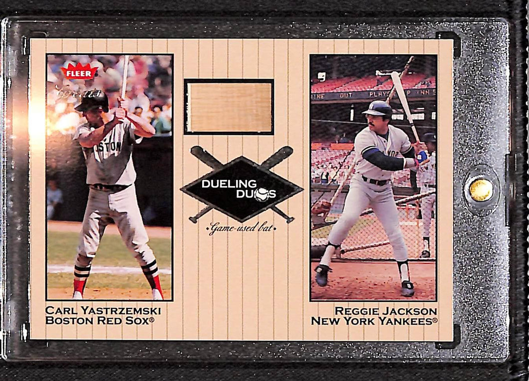Carl Yastrzemski/Reggie Jackson 2002 Greats of the Game Dueling Duos #DD-CY1