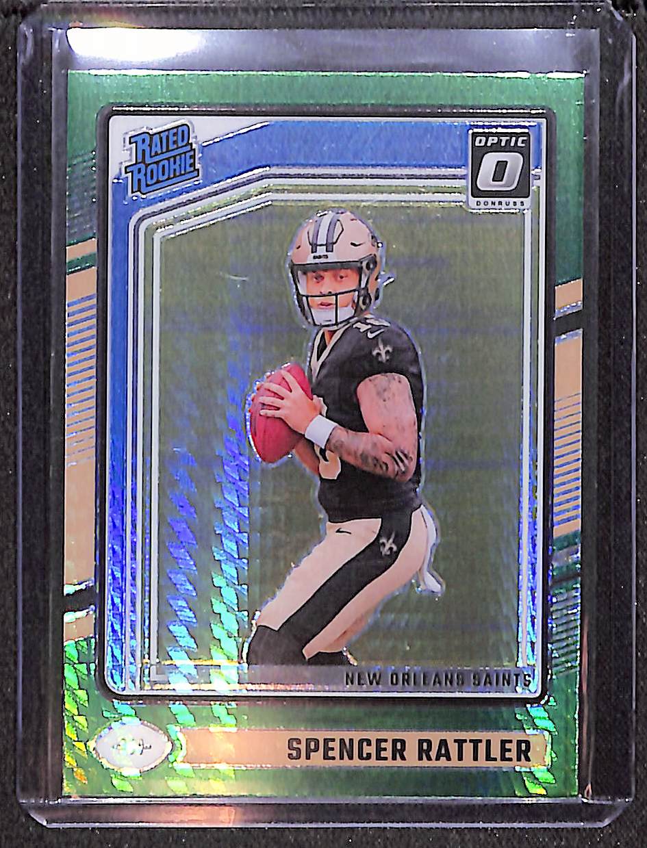 Spencer Rattler 2024 Donruss Optic Green Hyper #289