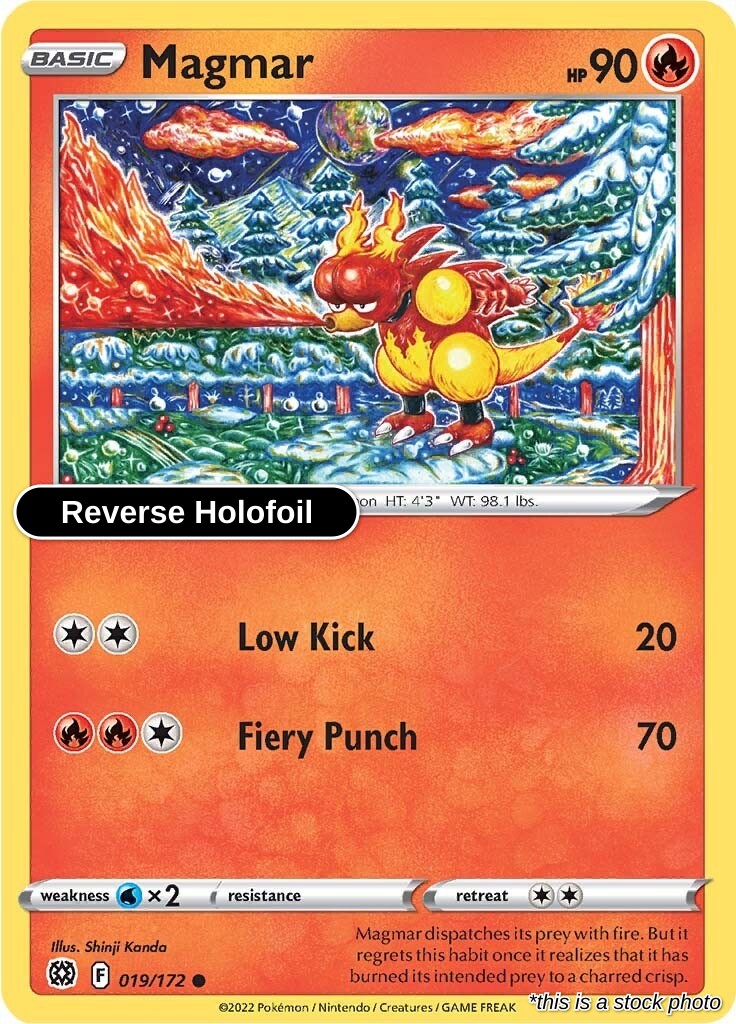 Magmar - 019/172 - [SWSH09 - SWSH09: Brilliant Stars] - Reverse Holofoil