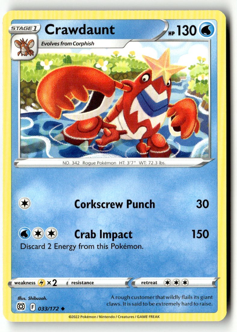 Crawdaunt - 033/172 - [SWSH09 - SWSH09: Brilliant Stars]