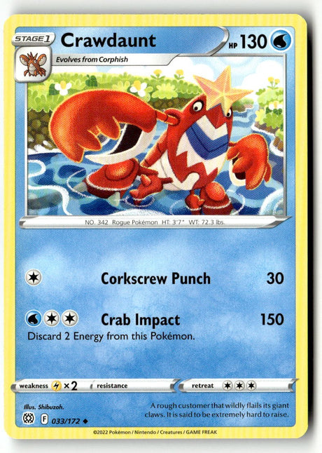Crawdaunt - 033/172 - [SWSH09 - SWSH09: Brilliant Stars]