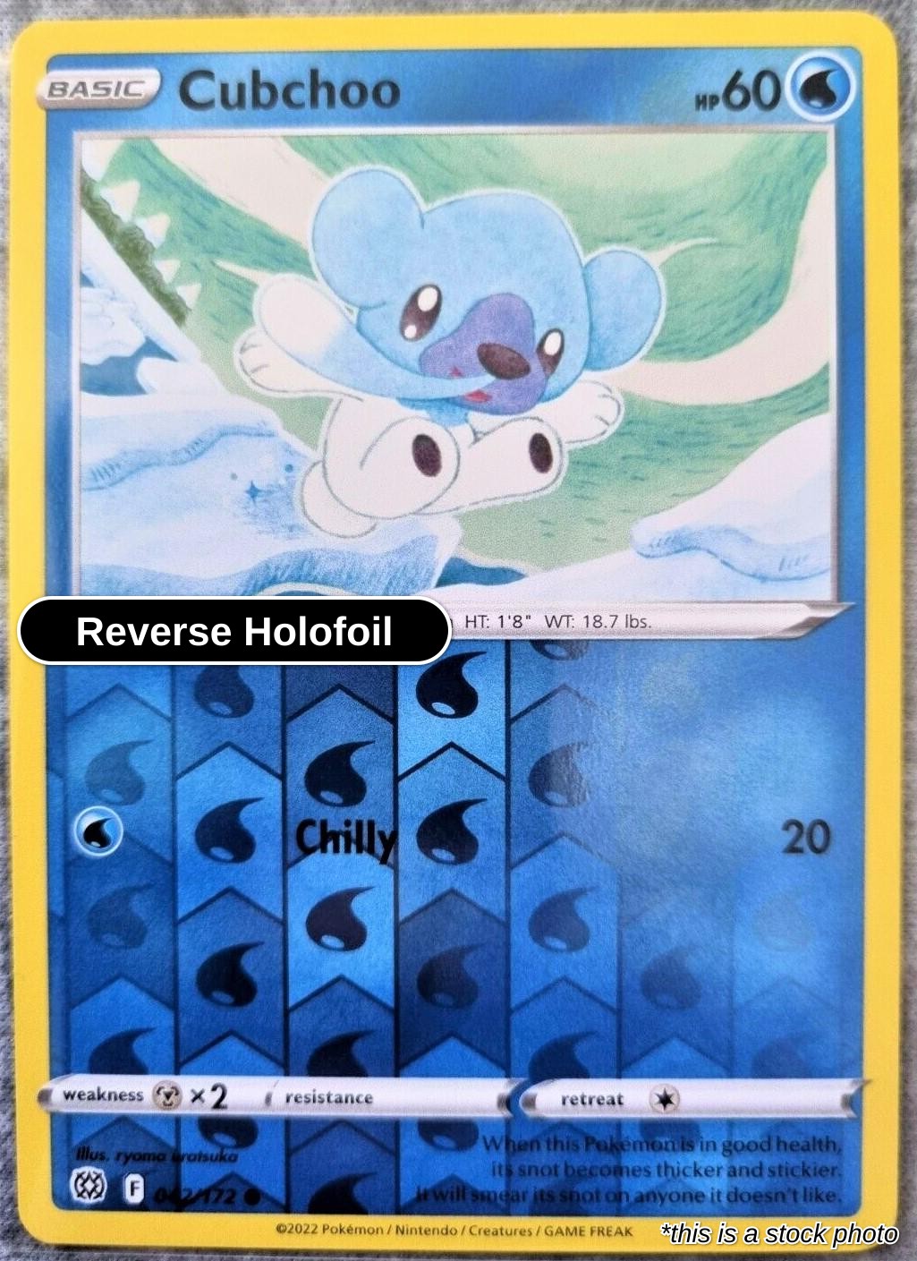 Cubchoo - 042/172 - [SWSH09 - SWSH09: Brilliant Stars] - Reverse Holofoil