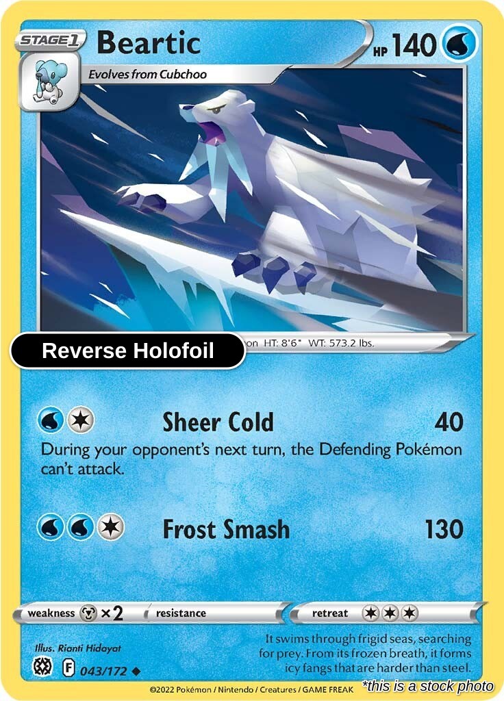 Beartic - 043/172 - [SWSH09 - SWSH09: Brilliant Stars] - Reverse Holofoil