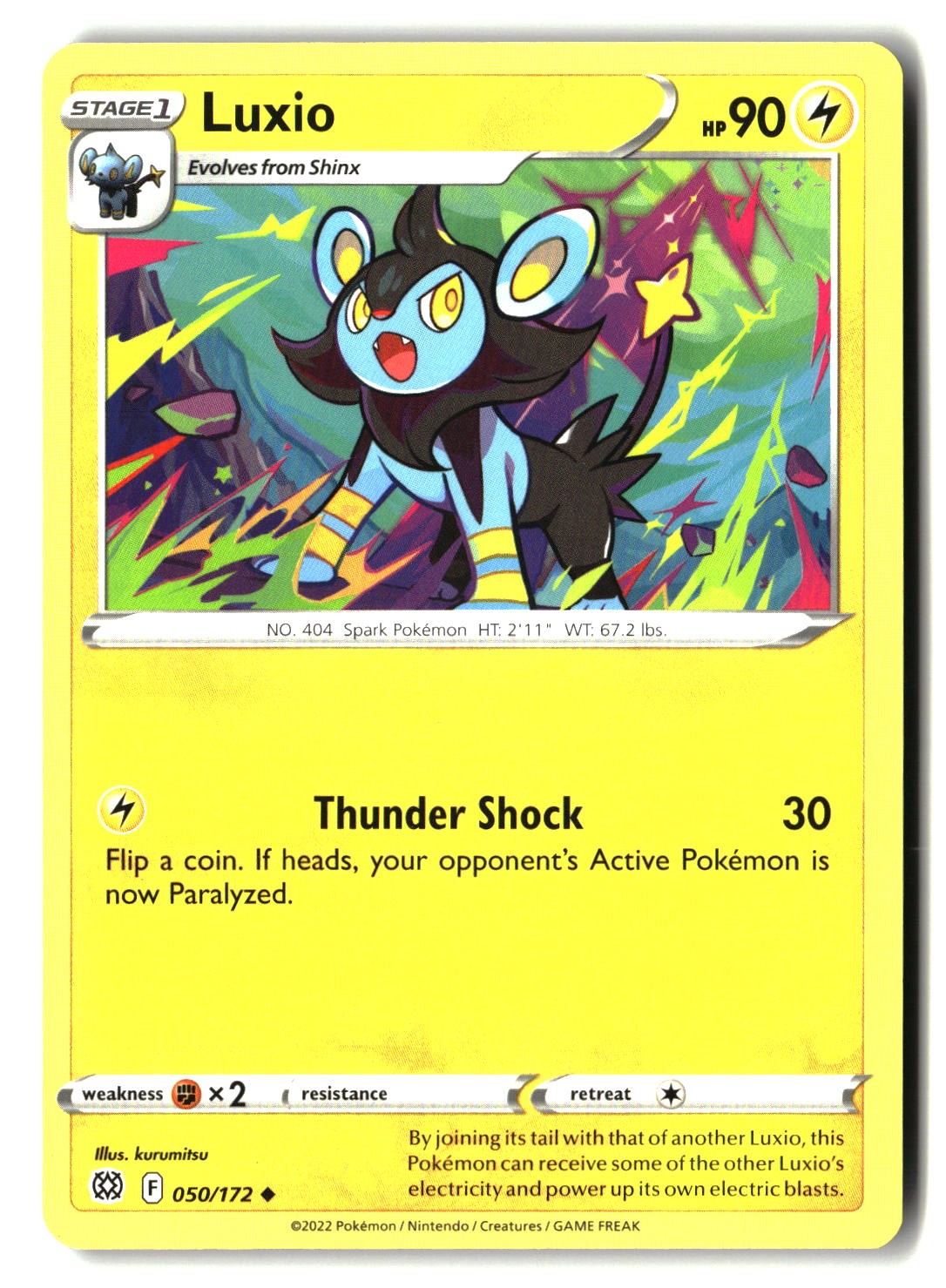 Luxio - 050/172 - [SWSH09 - SWSH09: Brilliant Stars]