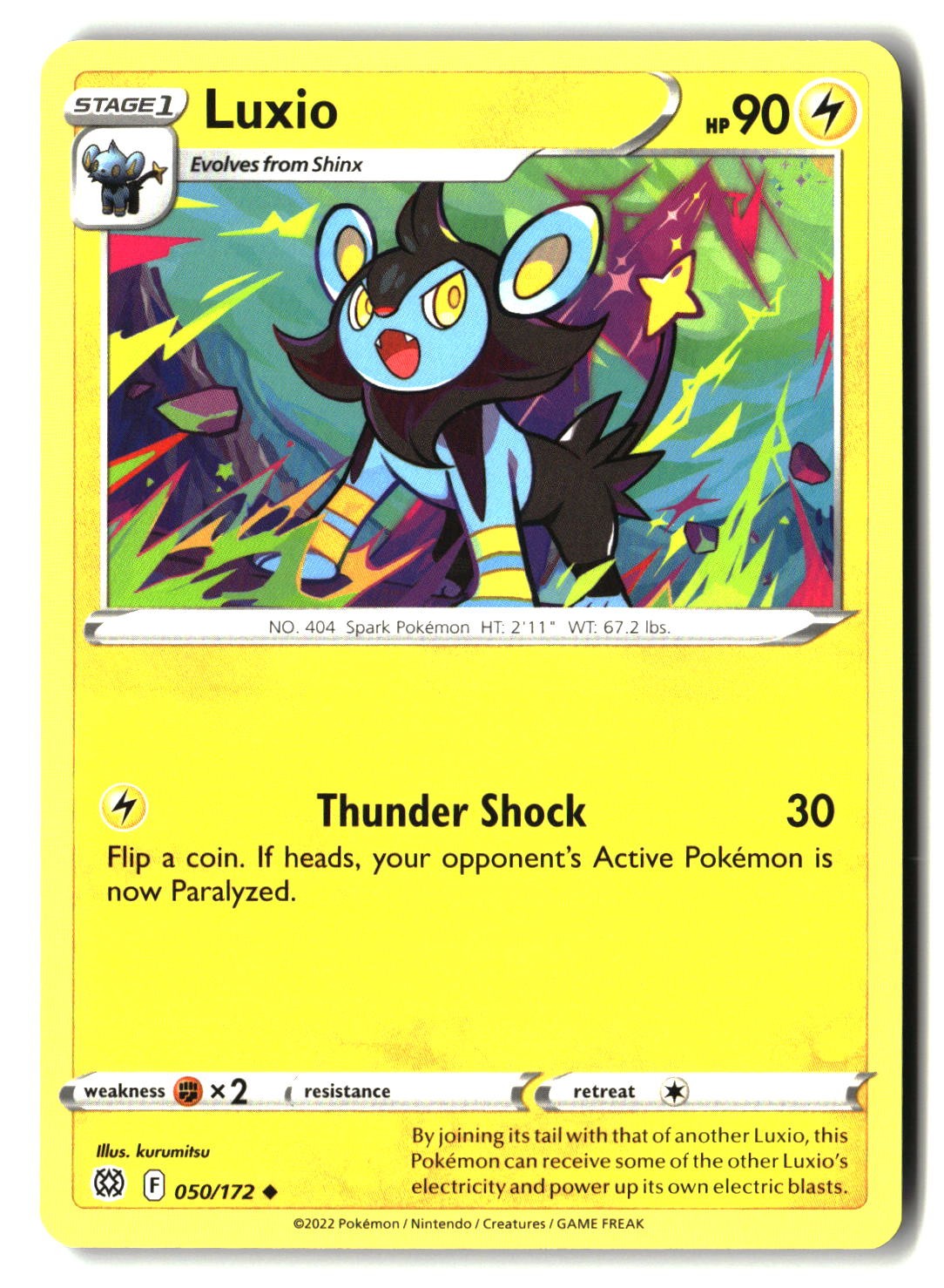 Luxio - 050/172 - [SWSH09 - SWSH09: Brilliant Stars]