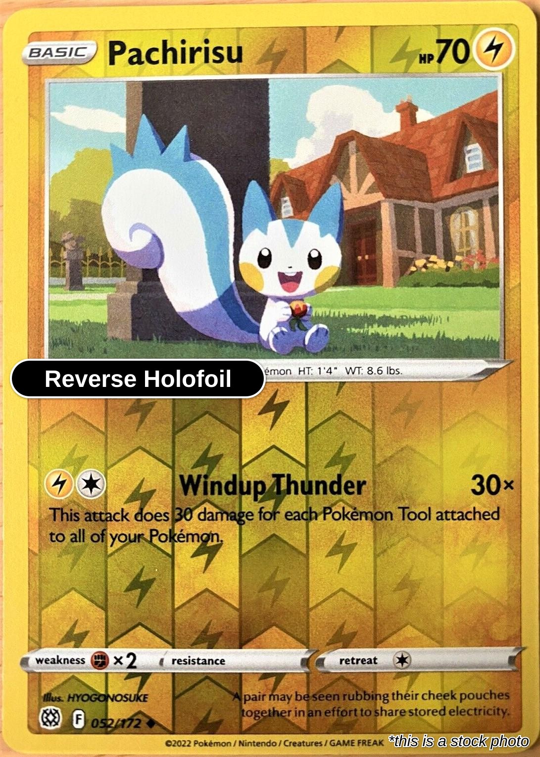 Pachirisu - 052/172 - [SWSH09 - SWSH09: Brilliant Stars] - Reverse Holofoil