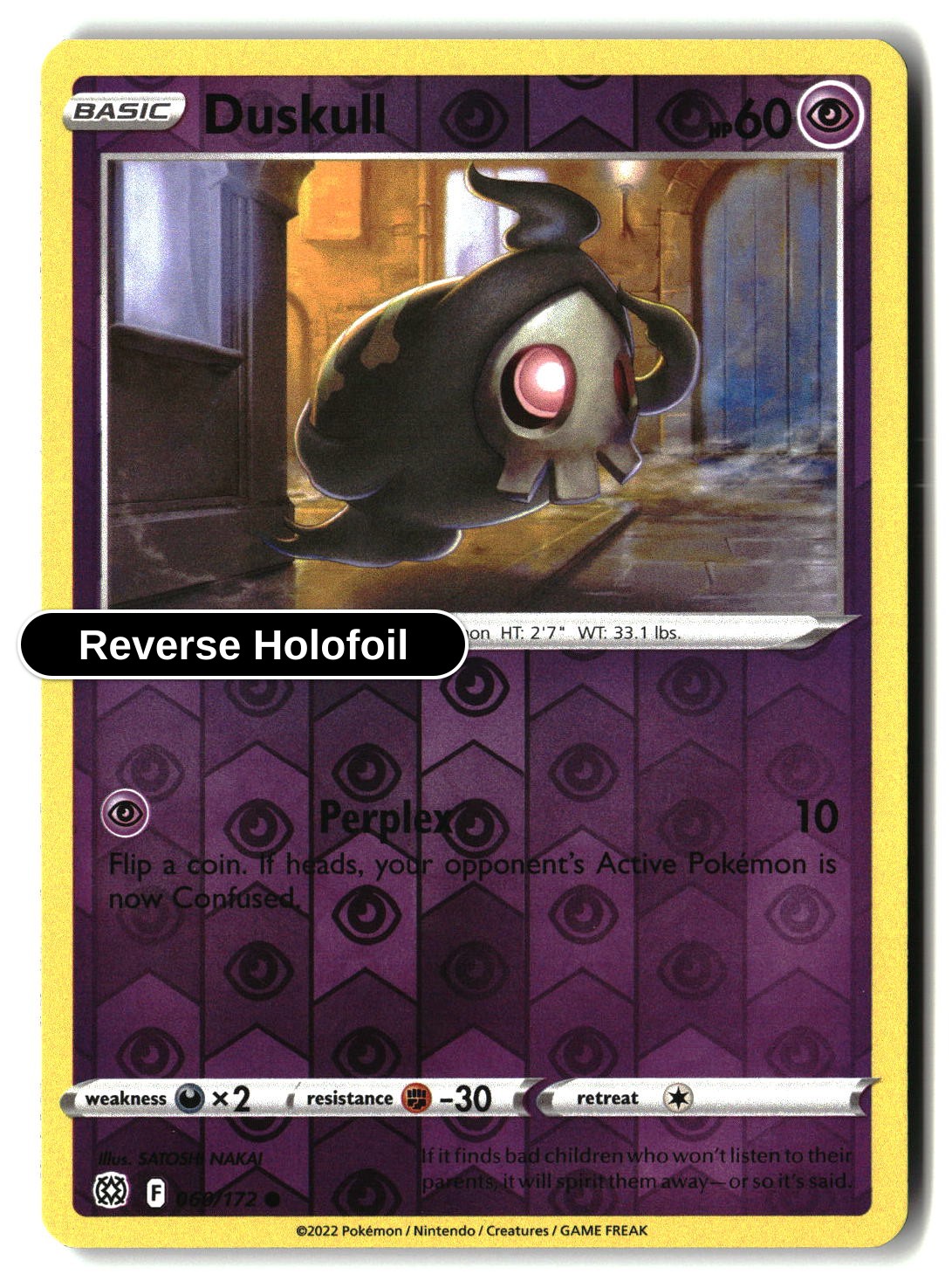 Duskull - 060/172 - [SWSH09 - SWSH09: Brilliant Stars] - Reverse Holofoil