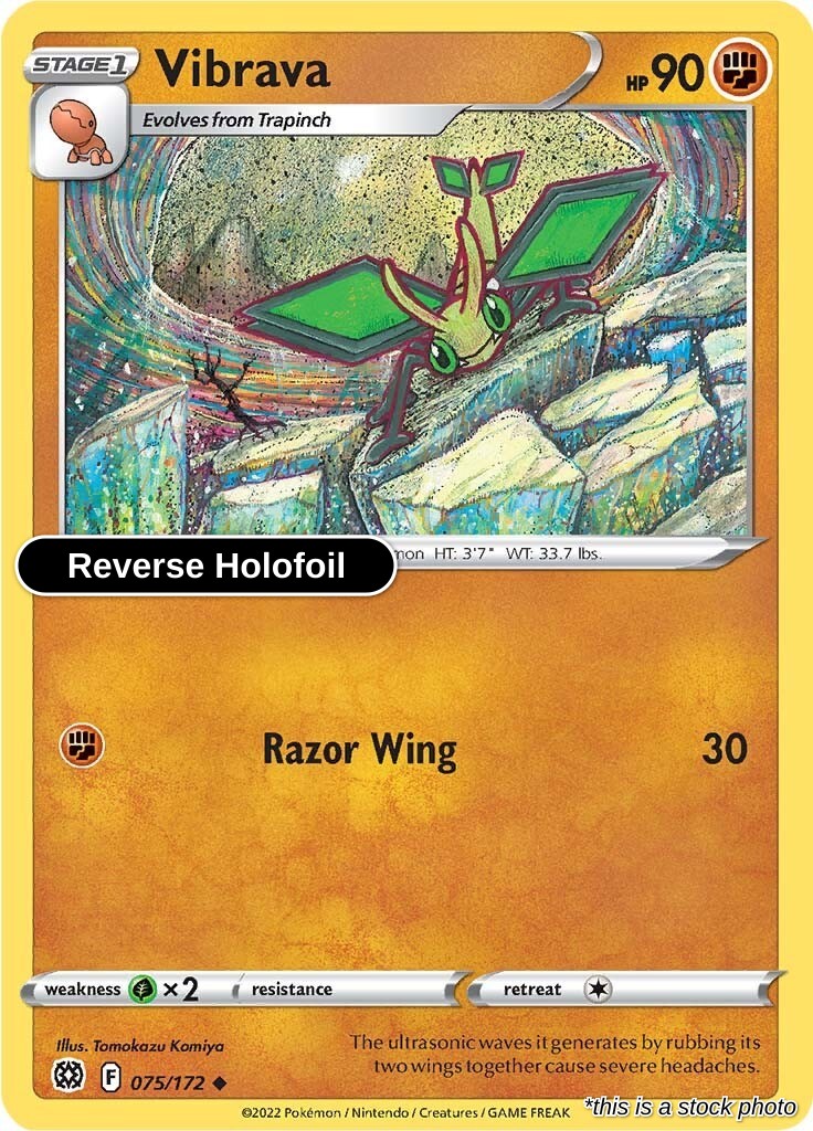Vibrava - 075/172 - [SWSH09 - SWSH09: Brilliant Stars] - Reverse Holofoil