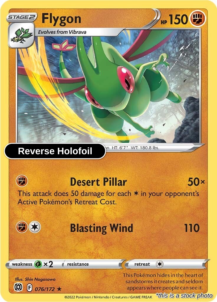 Flygon - 076/172 - [SWSH09 - SWSH09: Brilliant Stars] - Reverse Holofoil