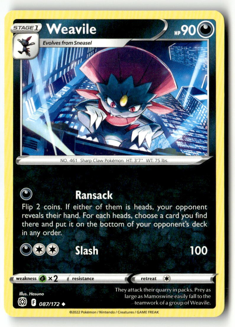 Weavile - 087/172 - [SWSH09 - SWSH09: Brilliant Stars]