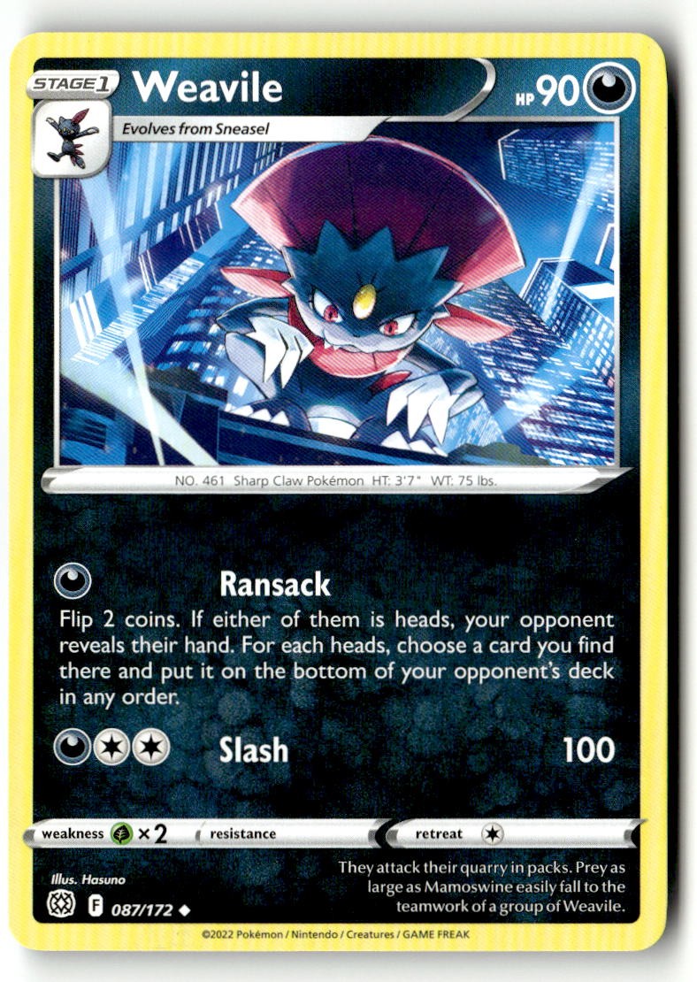 Weavile - 087/172 - [SWSH09 - SWSH09: Brilliant Stars]