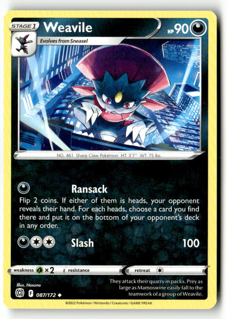 Weavile - 087/172 - [SWSH09 - SWSH09: Brilliant Stars]