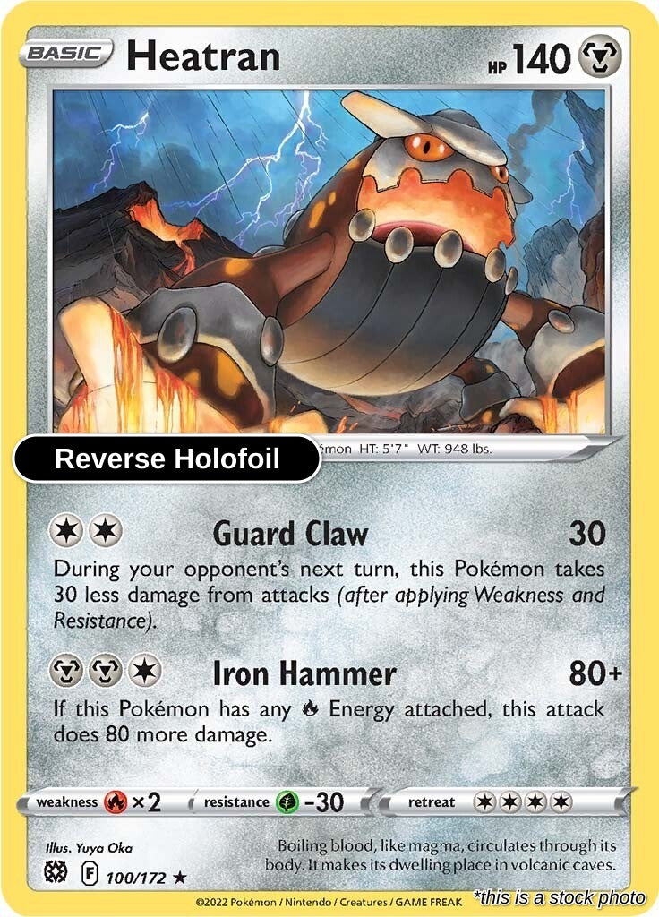 Heatran - 100/172 - [SWSH09 - SWSH09: Brilliant Stars] - Reverse Holofoil