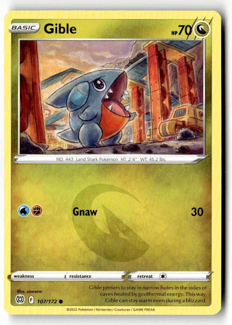 Gible - 107/172 - [SWSH09 - SWSH09: Brilliant Stars]