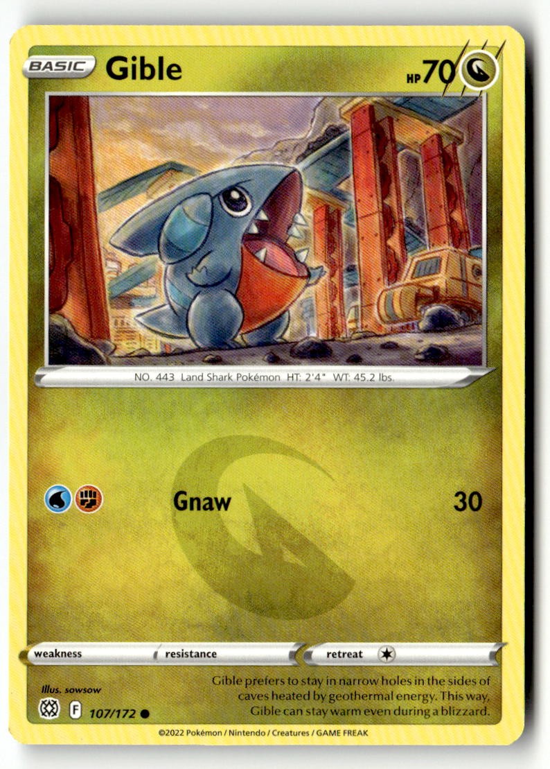Gible - 107/172 - [SWSH09 - SWSH09: Brilliant Stars]