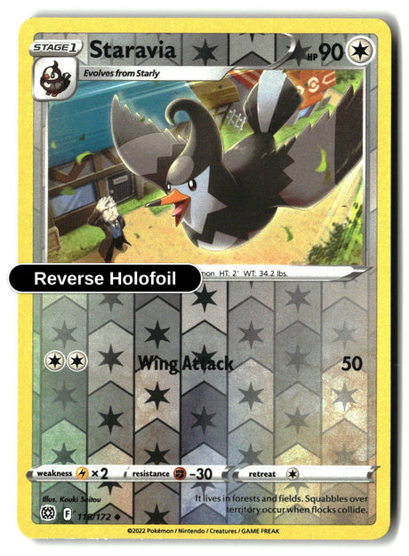 Staravia - 118/172 - [SWSH09 - SWSH09: Brilliant Stars] - Reverse Holofoil