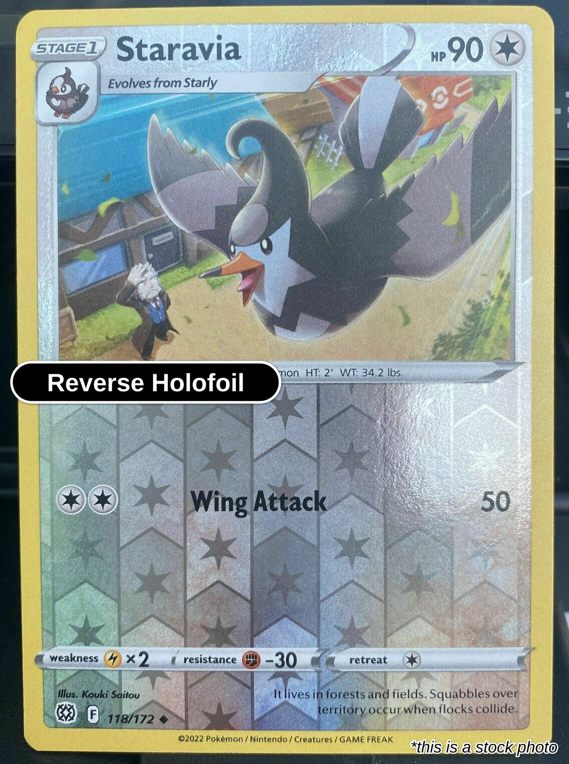 Staravia - 118/172 - [SWSH09 - SWSH09: Brilliant Stars] - Reverse Holofoil