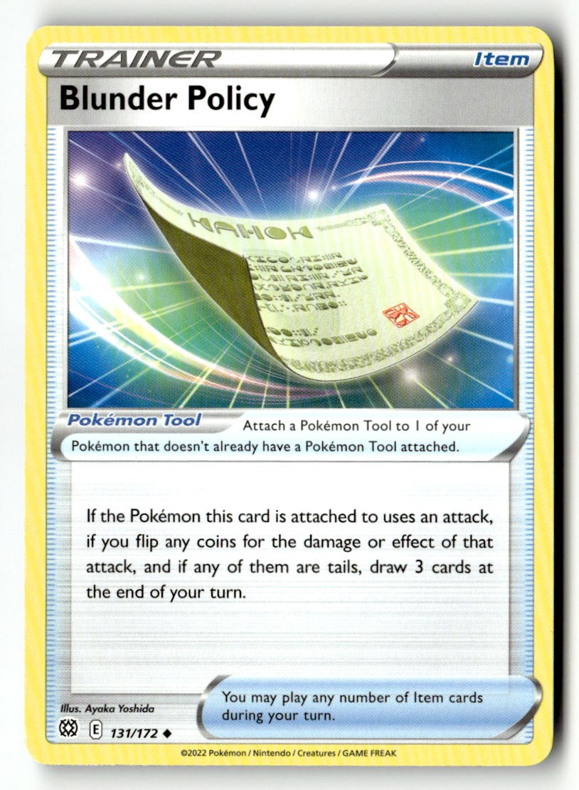 Blunder Policy - 131/172 - [SWSH09 - SWSH09: Brilliant Stars]