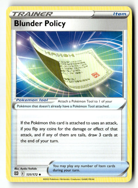 Blunder Policy - 131/172 - [SWSH09 - SWSH09: Brilliant Stars]