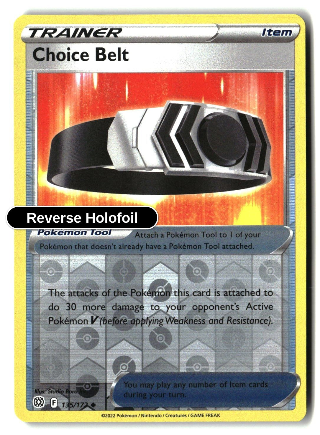 Choice Belt - 135/172 - [SWSH09 - SWSH09: Brilliant Stars] - Reverse Holofoil