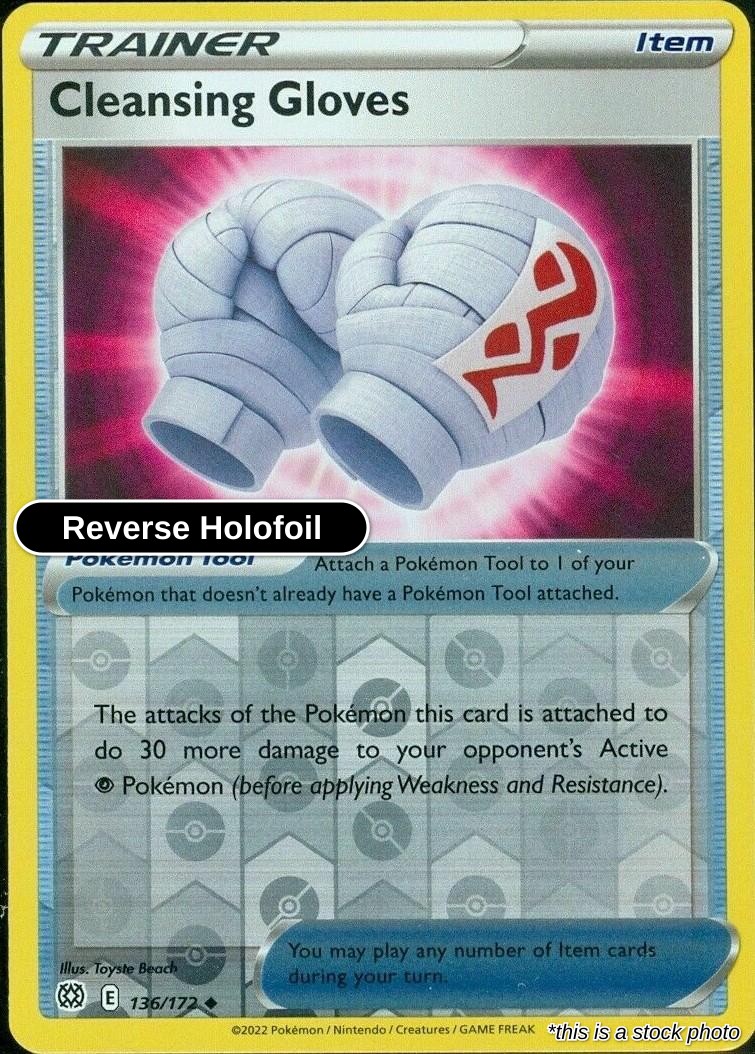 Cleansing Gloves - 136/172 - [SWSH09 - SWSH09: Brilliant Stars] - Reverse Holofoil