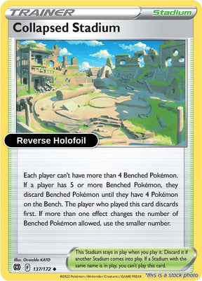 Collapsed Stadium - 137/172 - [SWSH09 - SWSH09: Brilliant Stars] - Reverse Holofoil