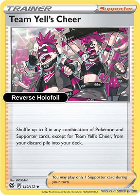 Team Yell's Cheer - 149/172 - [SWSH09 - SWSH09: Brilliant Stars] - Reverse Holofoil