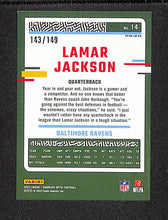 Load image into Gallery viewer, Lamar Jackson 2023 Donruss Optic Flex #14 #/149
