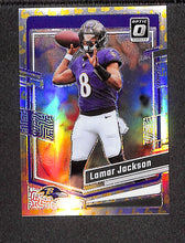 Load image into Gallery viewer, Lamar Jackson 2023 Donruss Optic Flex #14 #/149
