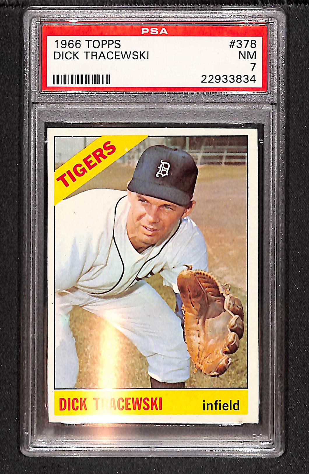 Dick Tracewski 1966 Topps #378 PSA 7