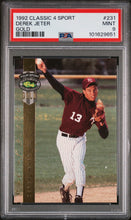Load image into Gallery viewer, Derek Jeter 1992 Classic 4 Sport Gold #231 PSA 9
