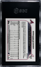Load image into Gallery viewer, Spencer Strider 2022 Topps Chrome Rookie Auto. #RA-SS SGC 10
