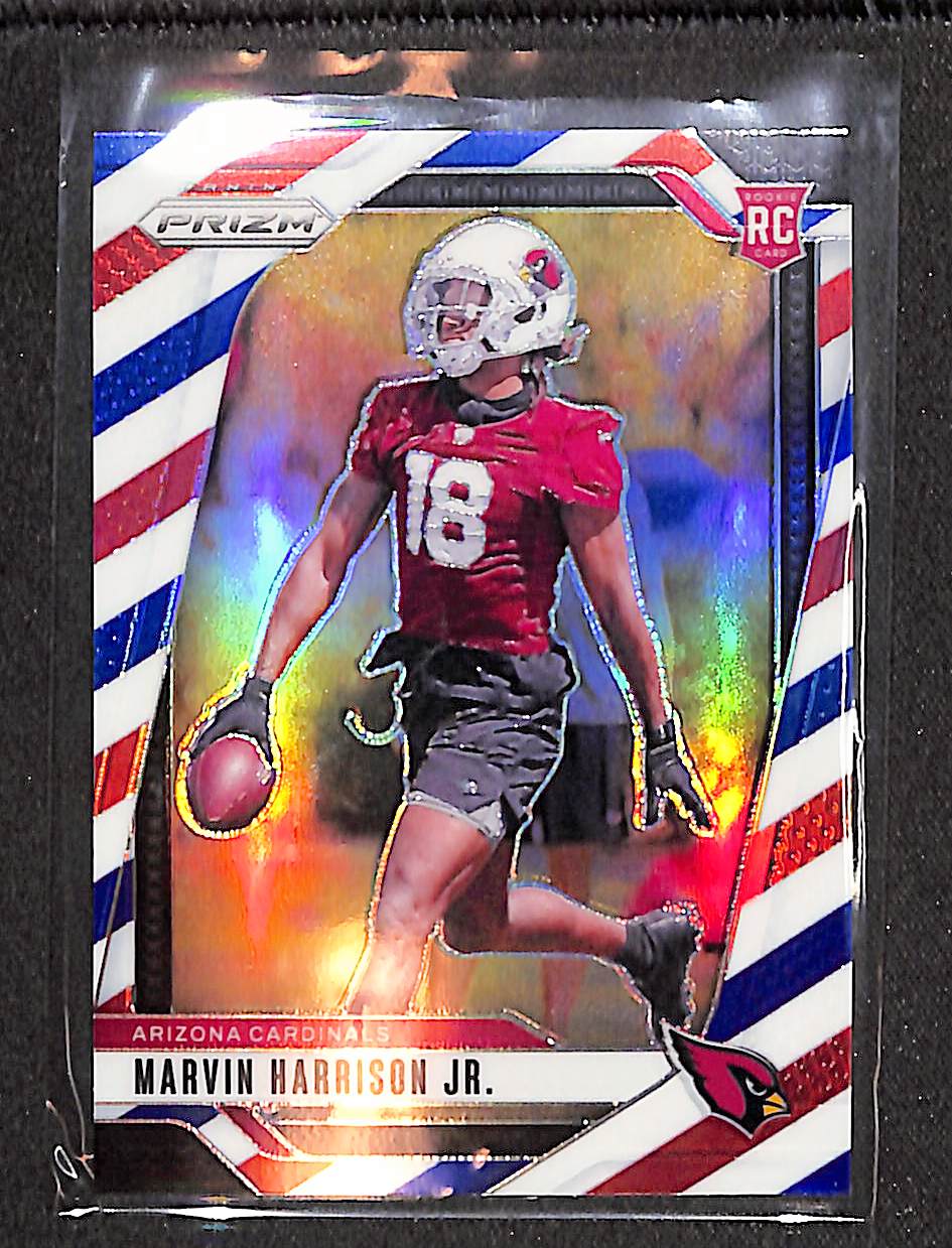 Marvin Harrison Jr. 2024 Panini Prizm Red White and Blue #375