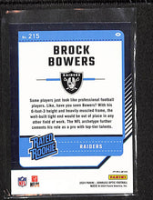 Load image into Gallery viewer, Brock Bowers 2024 Donruss Optic Purple Shock #215
