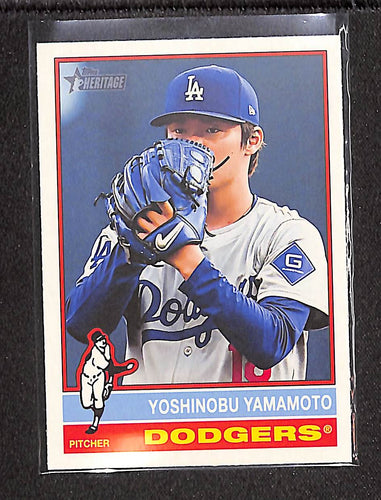 Yoshinobu Yamamoto 2025 Topps Heritage #172c