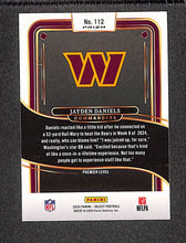 Load image into Gallery viewer, Jayden Daniels 2024 Panini Select Black &amp; Red Prizm Shock #112
