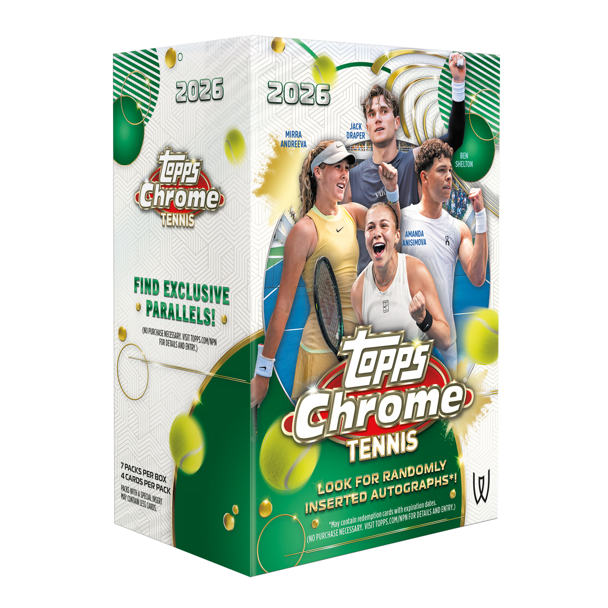 2026 Topps Chrome Tennis Blaster Box