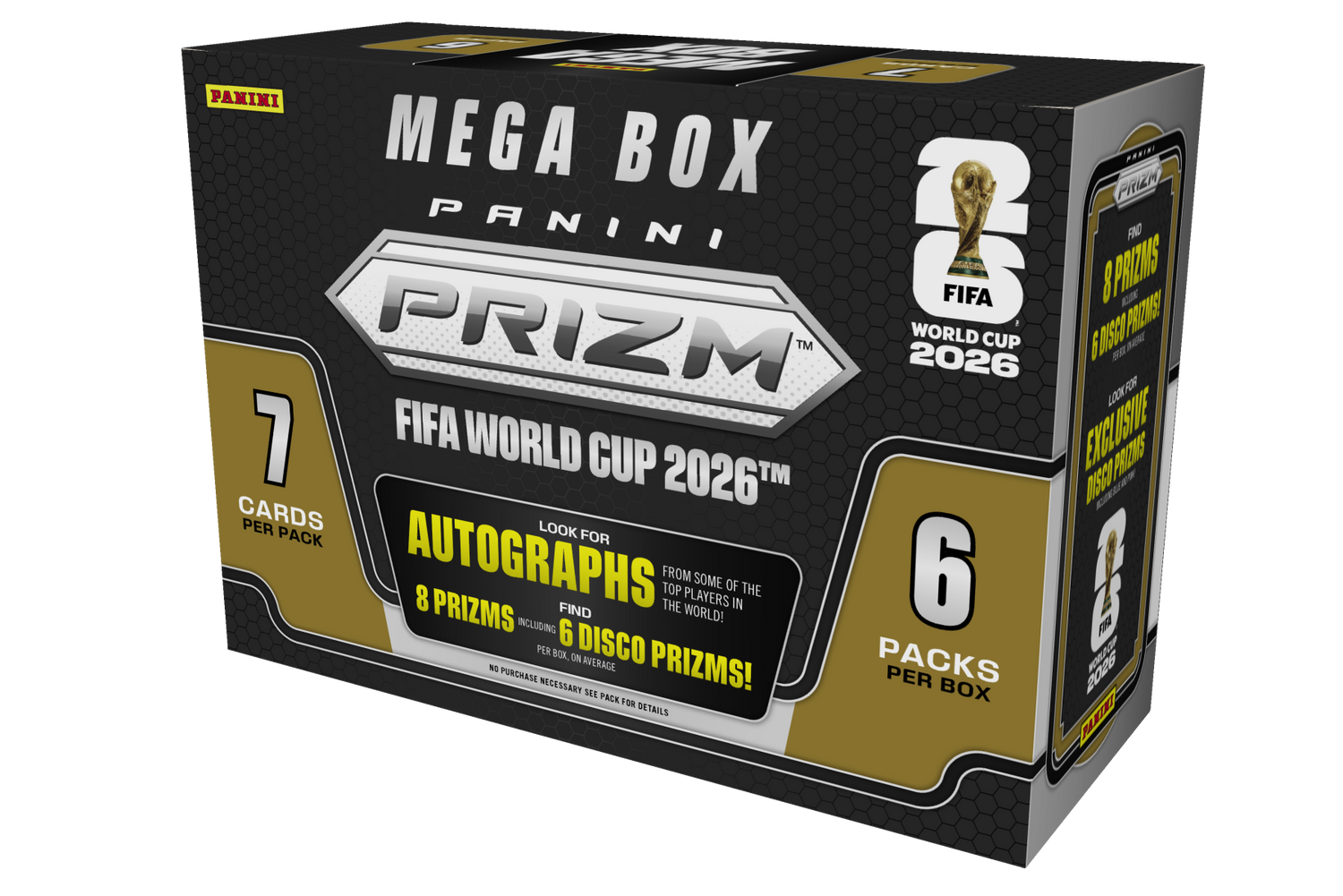 2026 Panini Prizm FIFA World Cup Soccer Mega Hobby Box