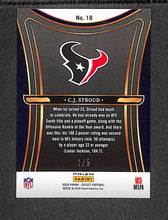 Load image into Gallery viewer, C.J. Stroud 2024 Panini Select Phenomenon Green Prizm #18 #/5
