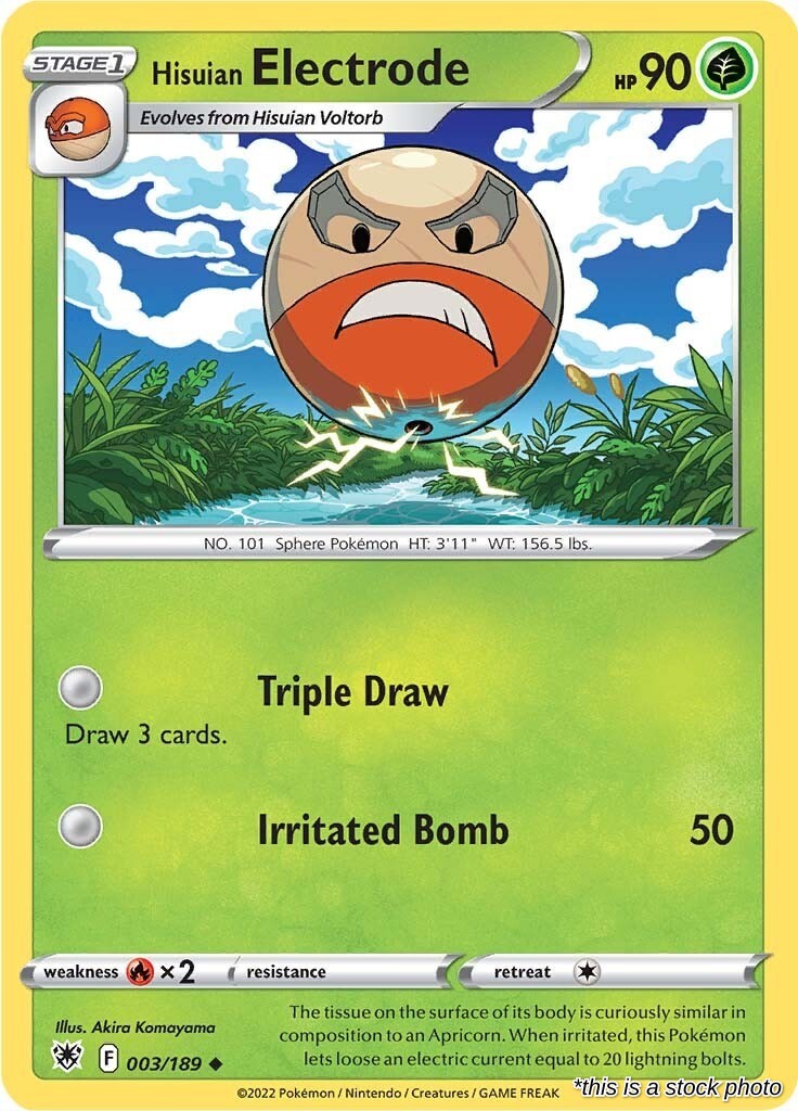 Hisuian Electrode - 003/189 - [SWSH10 - SWSH10: Astral Radiance]