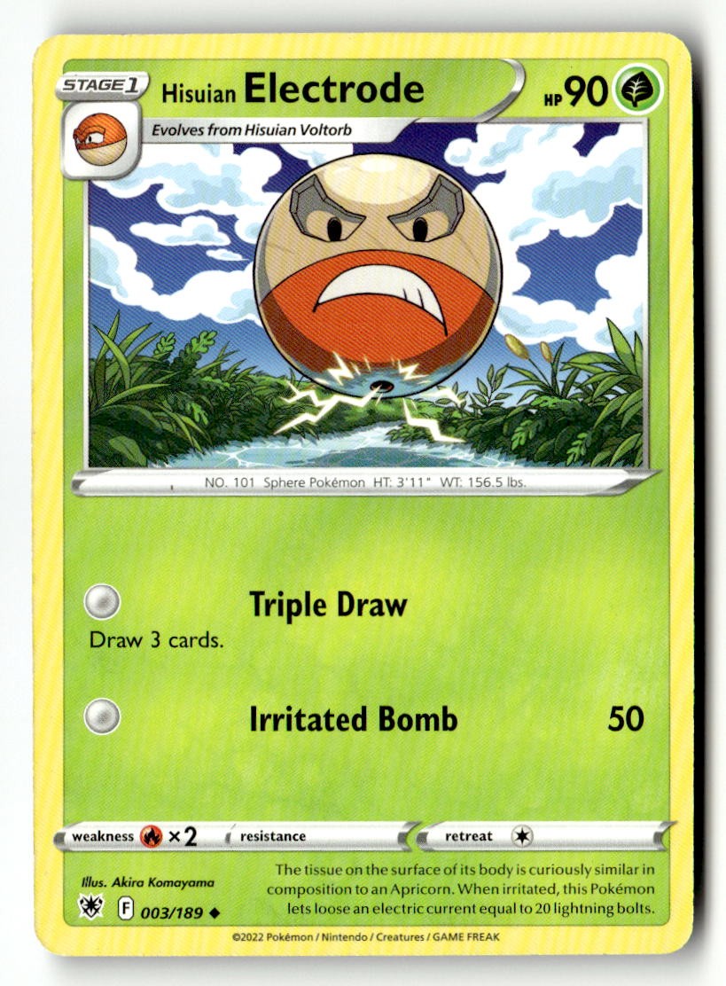 Hisuian Electrode - 003/189 - [SWSH10 - SWSH10: Astral Radiance]