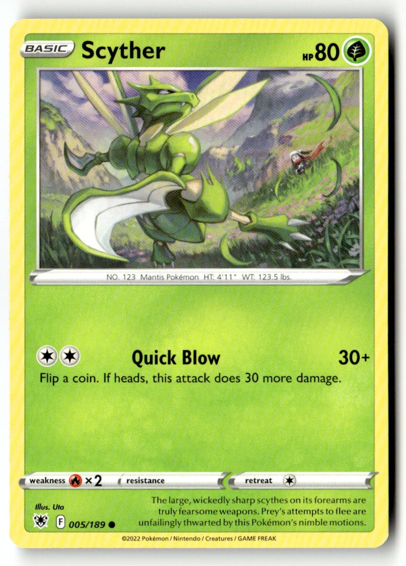 Scyther (005) - 005/189 - [SWSH10 - SWSH10: Astral Radiance]
