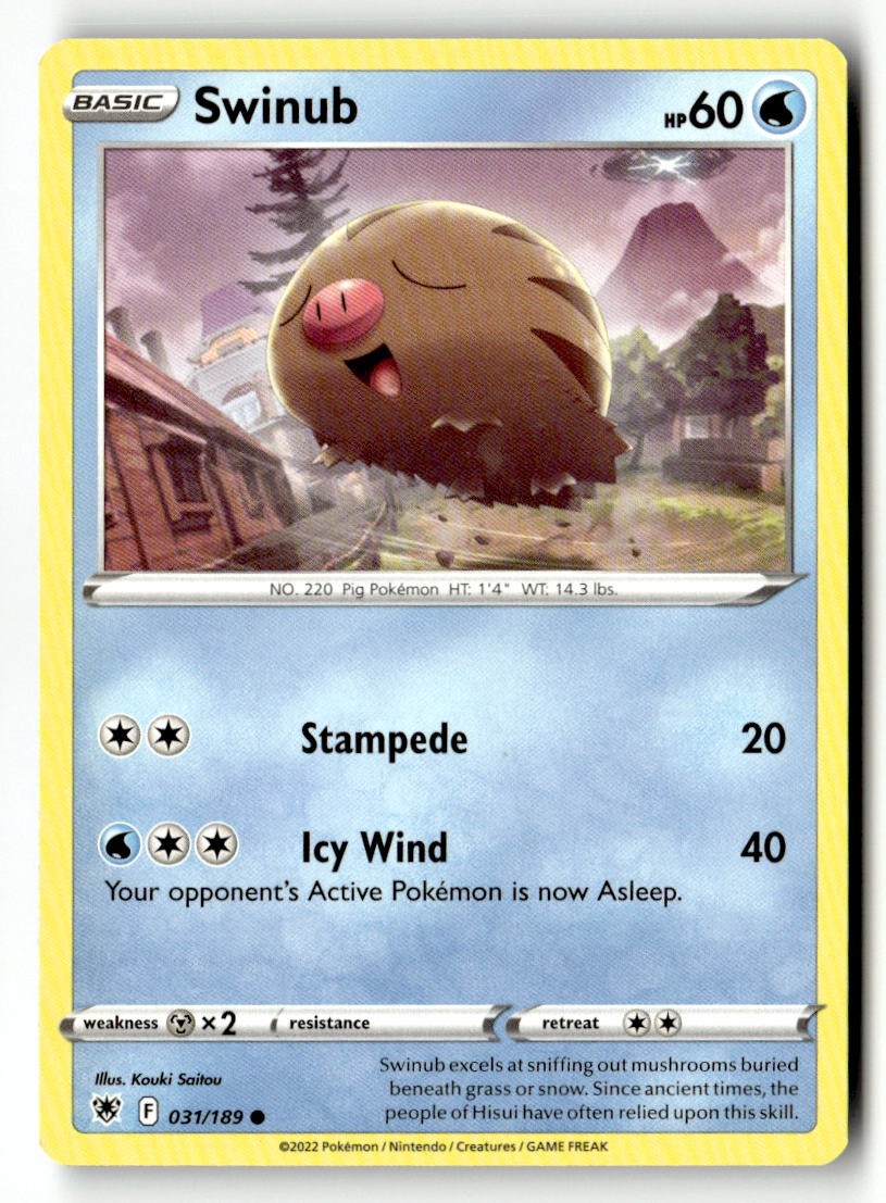 Swinub - 031/189 - [SWSH10 - SWSH10: Astral Radiance]