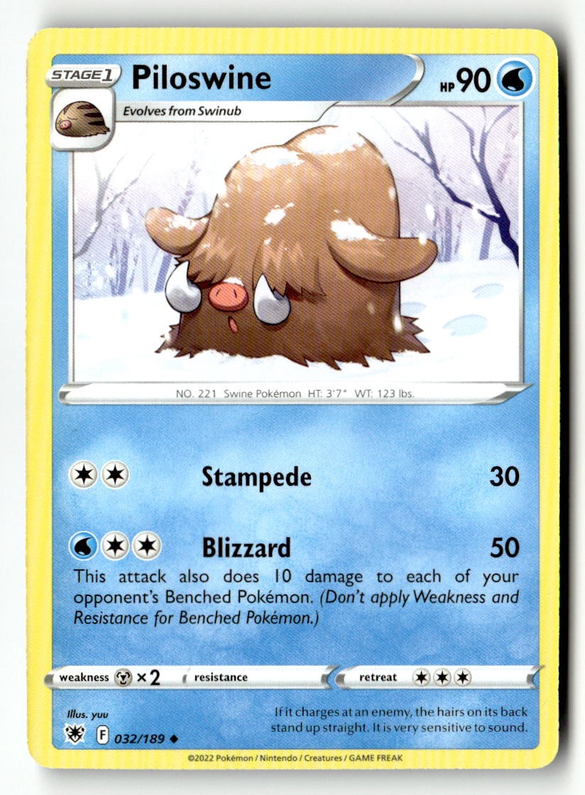 Piloswine - 032/189 - [SWSH10 - SWSH10: Astral Radiance]