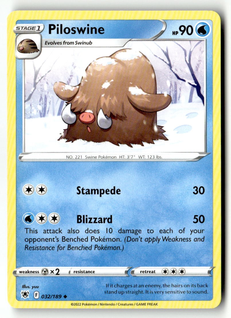 Piloswine - 032/189 - [SWSH10 - SWSH10: Astral Radiance]
