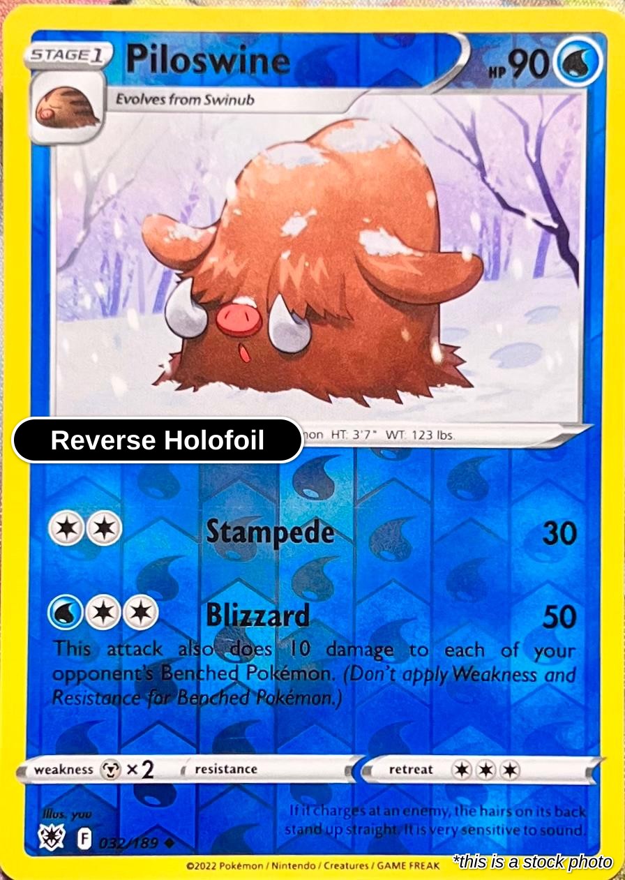 Piloswine - 032/189 - [SWSH10 - SWSH10: Astral Radiance] - Reverse Holofoil