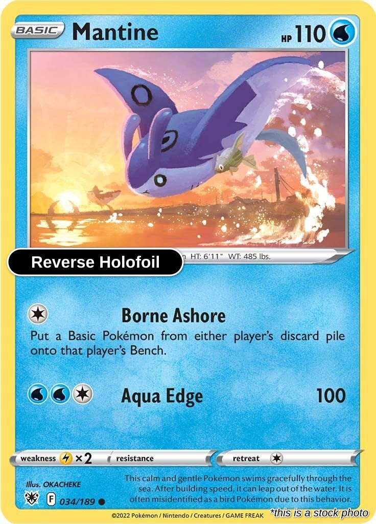 Mantine - 034/189 - [SWSH10 - SWSH10: Astral Radiance] - Reverse Holofoil