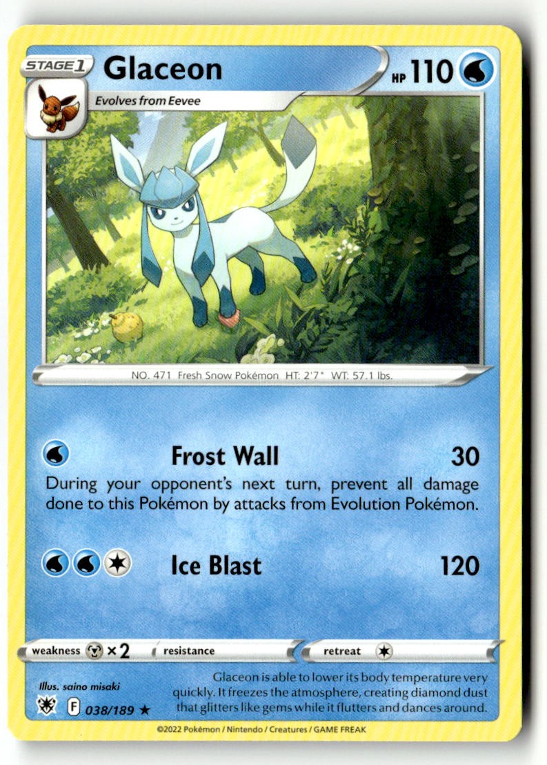 Glaceon - 038/189 - [SWSH10 - SWSH10: Astral Radiance]