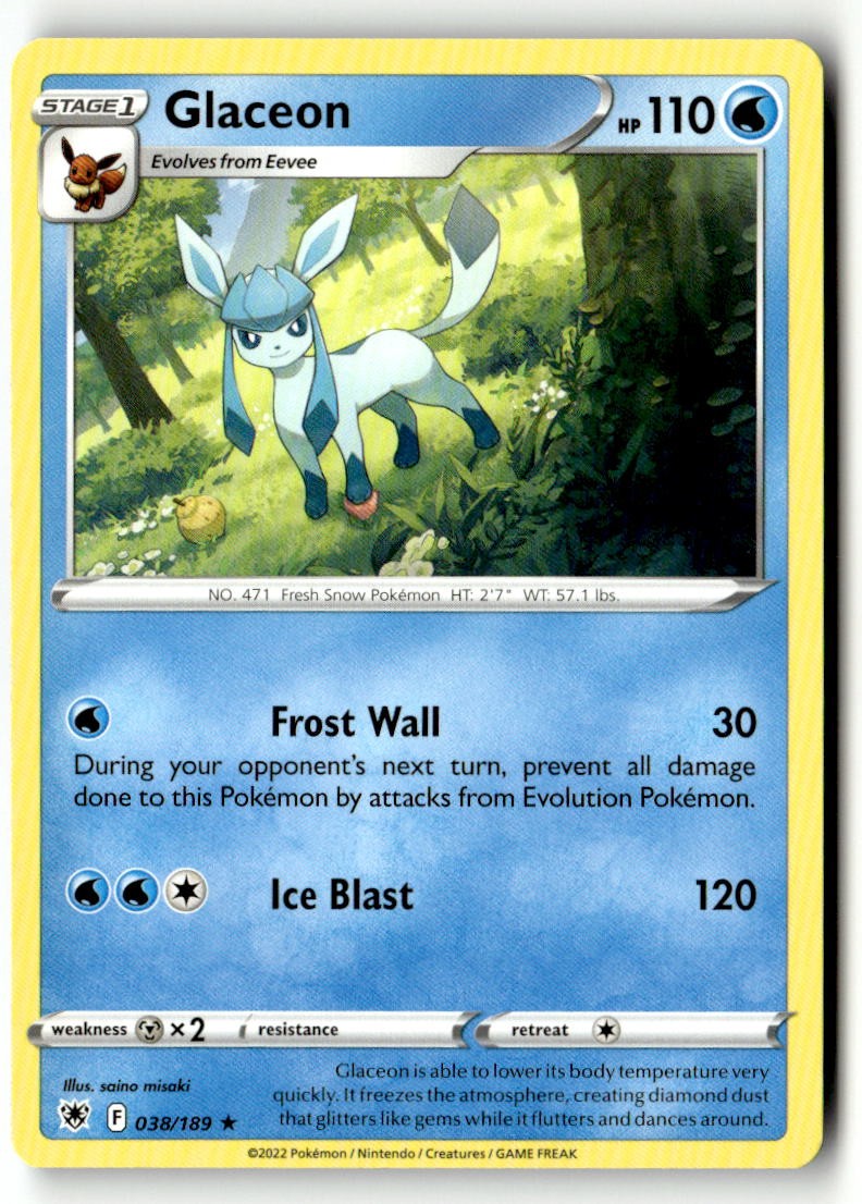 Glaceon - 038/189 - [SWSH10 - SWSH10: Astral Radiance]