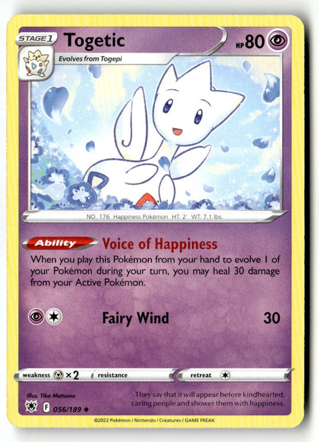Togetic - 056/189 - [SWSH10 - SWSH10: Astral Radiance]